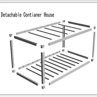 Привремене контејнерске куће са равним пакетом